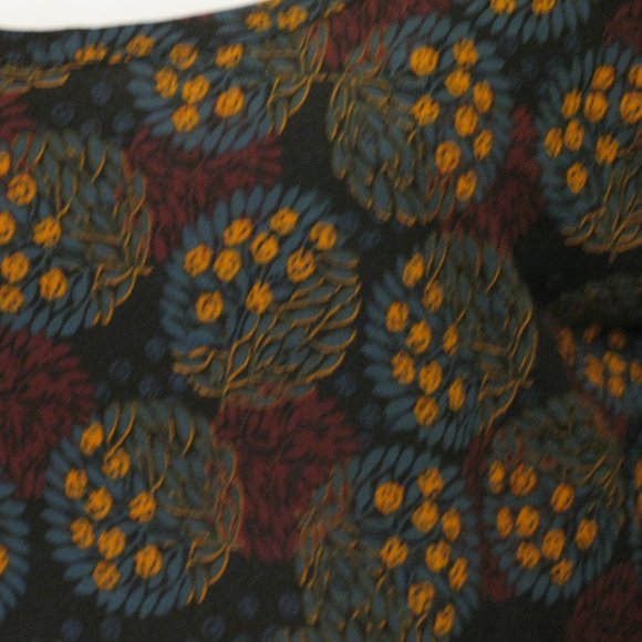 3/$15 LuLaRoe Nicole Dress Medium NWT $45 Black Green Wine/Burgandy Floral Print - Picture 3 of 4